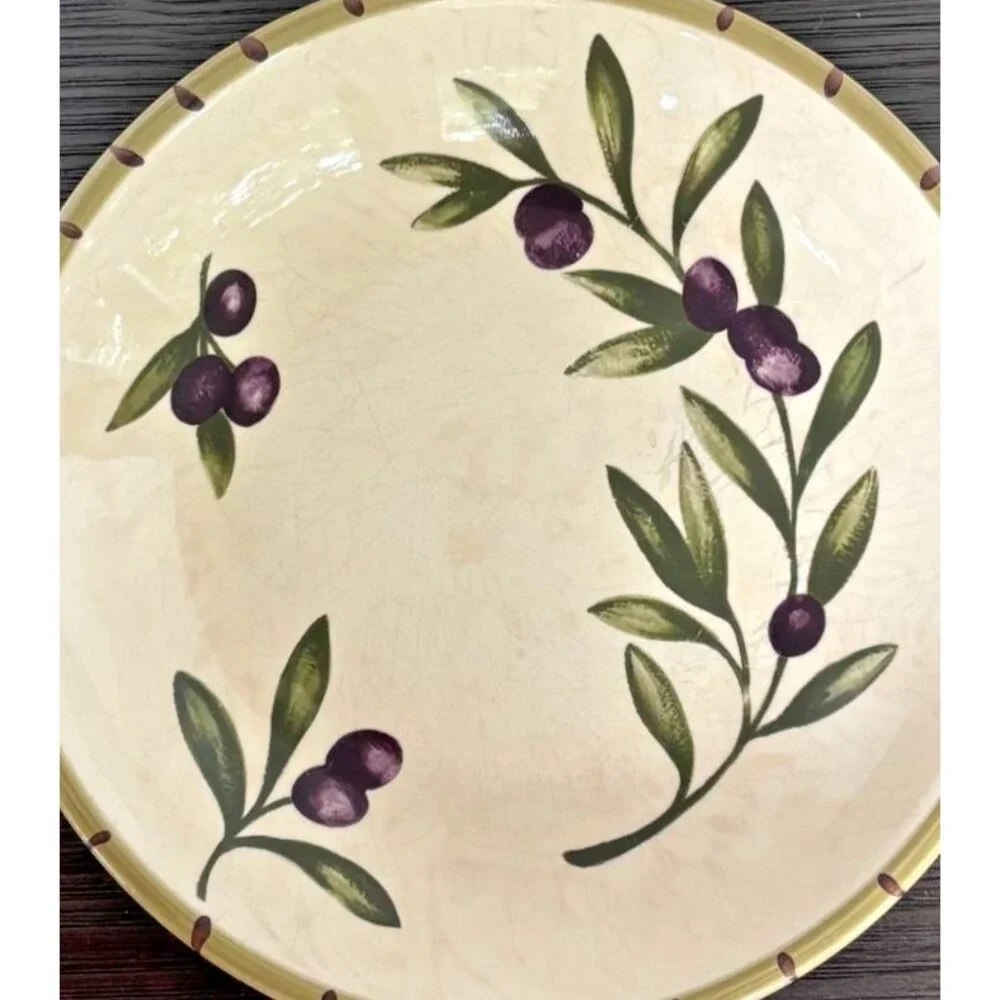 1  Williams-Sonoma Liguria Olive PASTA BOWL 9 3/8